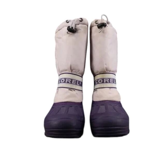 Sorel Shoes Kids 6 Boot Winter Snow Cub Purple Pull On Lined Warm Active Outdoor - Picture 2 of 15